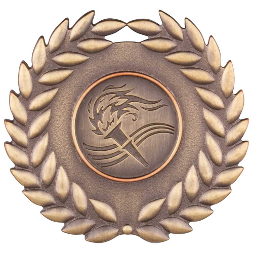 Classic Wreath Antique Gold Medal