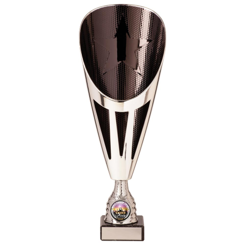 Rising Star Premium Black & Silver Trophy 175mm