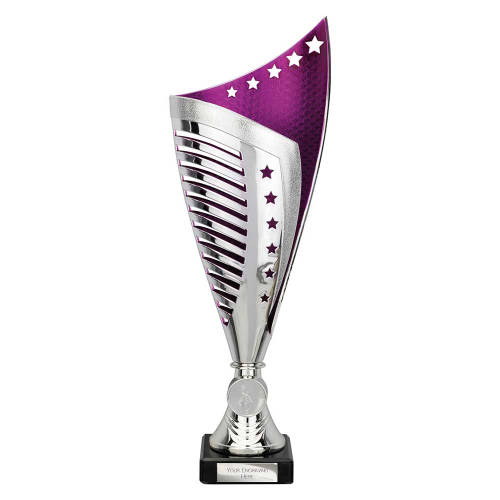 Nebula Purple & Silver Trophy 320mm