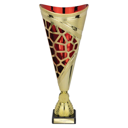 Vivid Red & Gold Trophy 320mm