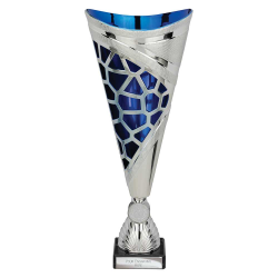 Vivid Blue & Silver Trophy 320mm