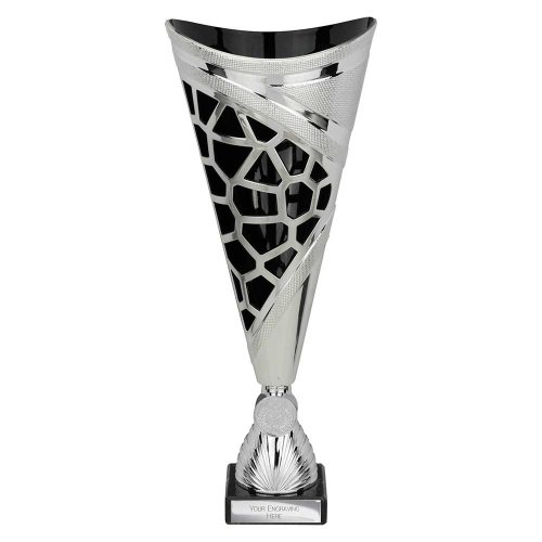Vivid Black & Silver Trophy 320mm