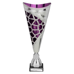 Vivid Purple & Silver Trophy 320mm