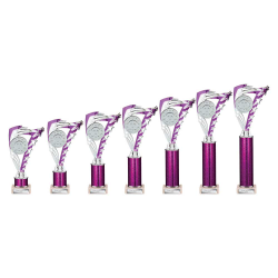 Frenzy Purple & Silver Tube Trophy Frenzy Purple & Silver Tube Trophy