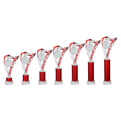 Frenzy Red & Silver Tube Trophy Frenzy Red & Silver Tube Trophy