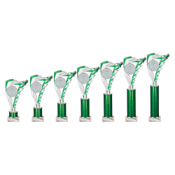 Frenzy Green & Silver Tube Trophy Frenzy Green & Silver Tube Trophy