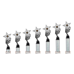 Innov8 Silver & Black Tube Trophy
