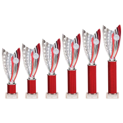 Glamstar Legend Red & Silver Tube Trophy