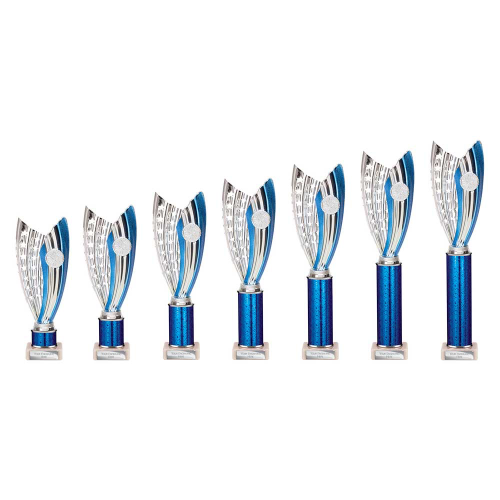 Glamstar Legend Blue & Silver Tube Trophy