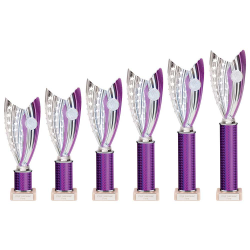 Glamstar Legend Purple & Silver Tube Trophy Glamstar Legend Purple & Silver Tube Trophy