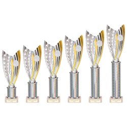 Glamstar Legend Silver & Gold Tube Trophy