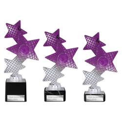 Trinity Star Purple & Silver Trophy Trinity Star Purple & Silver Trophy