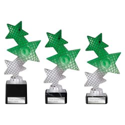 Trinity Star Green & Silver Trophy Trinity Star Green & Silver Trophy